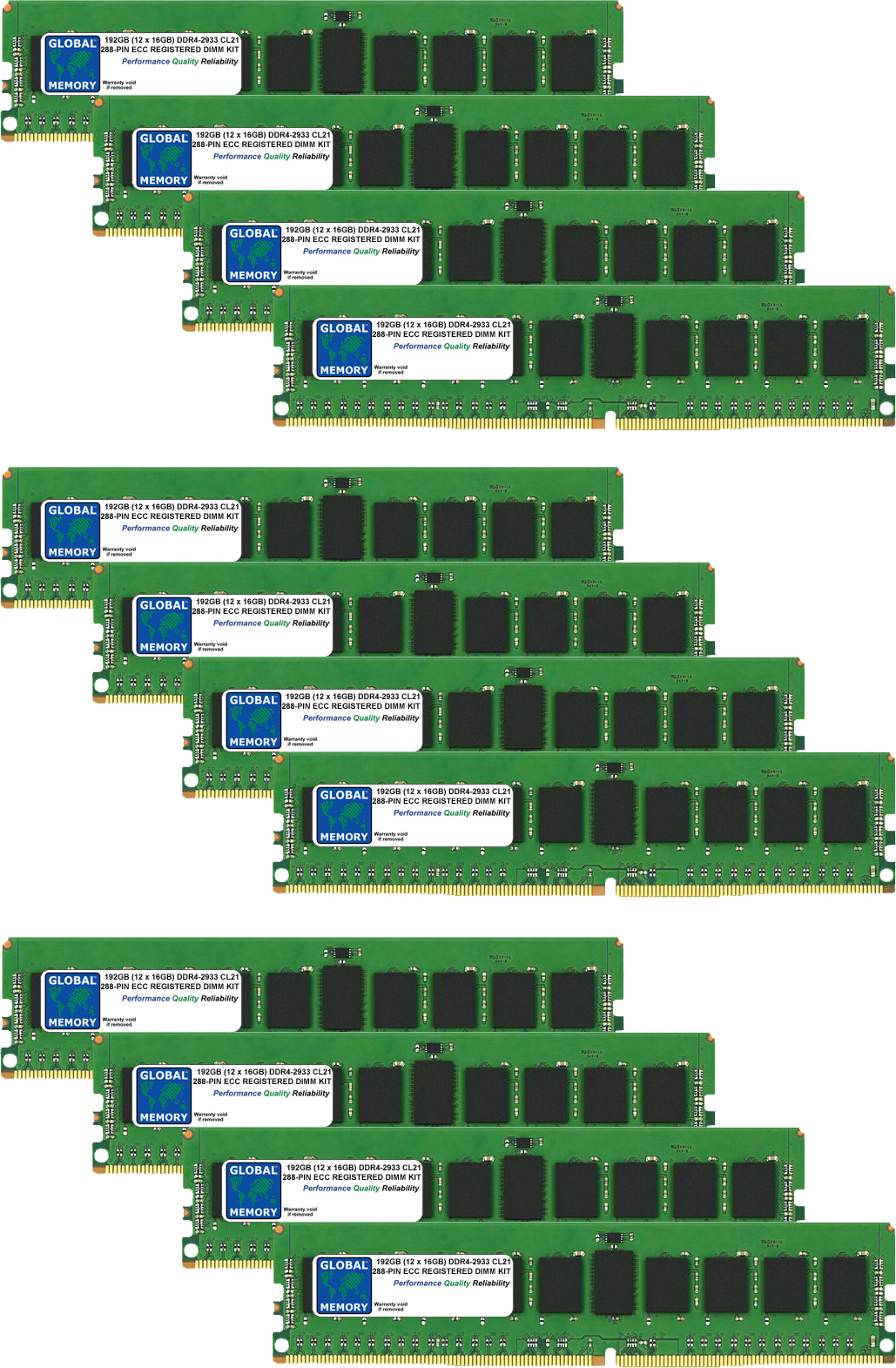 192GB (12 x 16GB) DDR4 2933MHz PC4-23400 288-PIN ECC REGISTERED DIMM (RDIMM) MEMORY RAM KIT FOR APPLE MAC PRO (2019) 192GB (12 x 16GB) DDR4 2933MHz PC4-23400 288-PIN ECC REGISTERED DIMM (RDIMM) MEMORY RAM KIT FOR APPLE MAC PRO (2019)